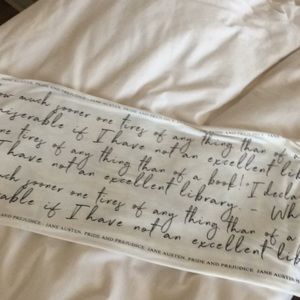 Reversible “Pride and Prejudice” eternity scarf